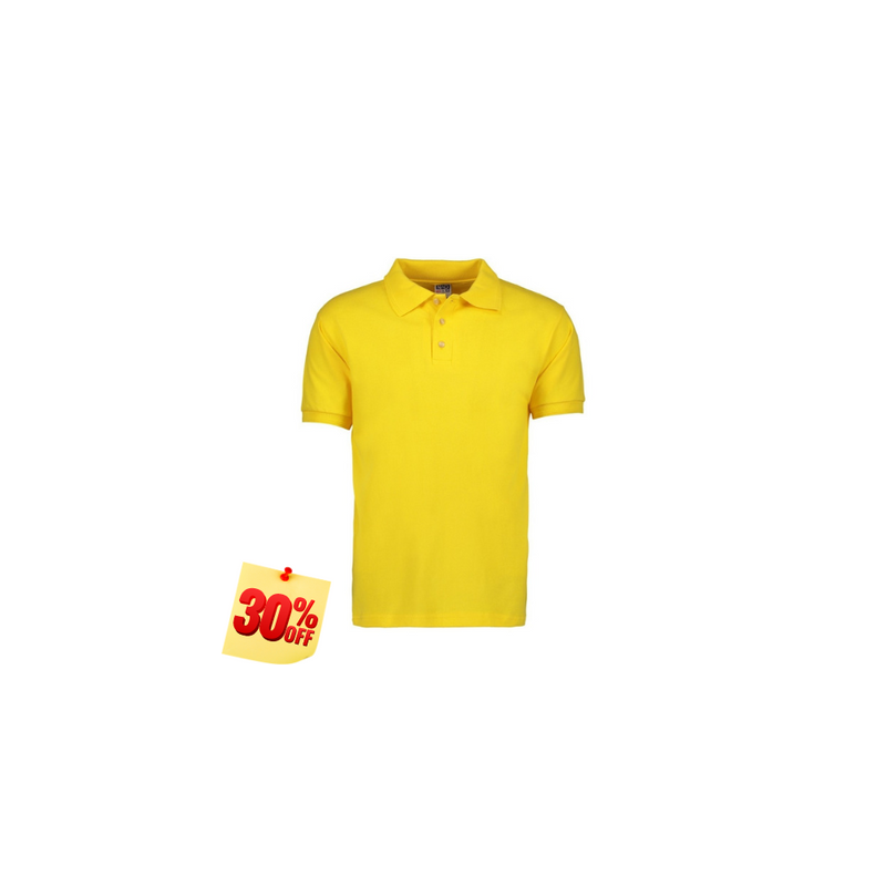 PLAYERA POLO 50% POLIESTER, 50% ALGODON/PREM 230GR HOMBRE AMARILLA TALLA XL YTISPA
