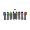 BOTELLA DE ALUMINIO PLATA PORTABLE DE 650 ML COLORES