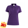 PLAYERA POLO 50% POLIESTER, 50% ALGODON/PREM 230GR MUJER MORADA TALLA S YTISPA
