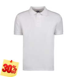 PLAYERA POLO 50% POLIESTER, 50% ALGODON/PREM 230GR HOMBRE BLANCA TALLA M YTISPA