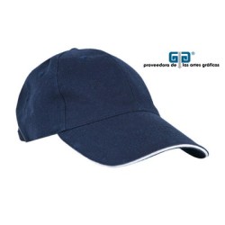 GORRA GABARDINA  SANDWICH AZUL