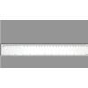 REGLA BLANCA CALIBRE 30 DE 30 CMS