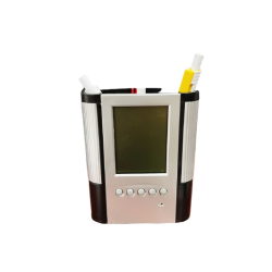 RELOJ CON PORTA PLUMA