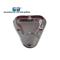 CENICERO CROMADO TRIANGULAR