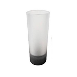 VASO TEQUILERO 2oz CRISTAL OPACO  FONDO HUMO NEGRO ESMERILADO PARA SUBLIMAR 58 ML SUBLIMACION ENCOGRAPHICS