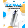 BOTELLA DE ALUMINIO PLATEADA DEPORTIVA PARA SUBLIMAR 750 ML SUBLIMACION ENCOGRAPHICS