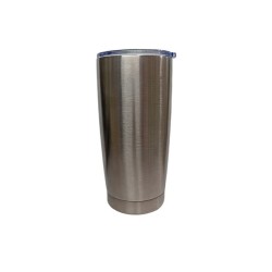 VASO ACERO INOXIDABLE 20 OZ PLATA ACERO CON TAPA
