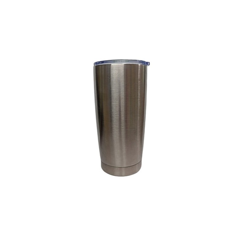 VASO ACERO INOXIDABLE 20 OZ PLATA ACERO CON TAPA