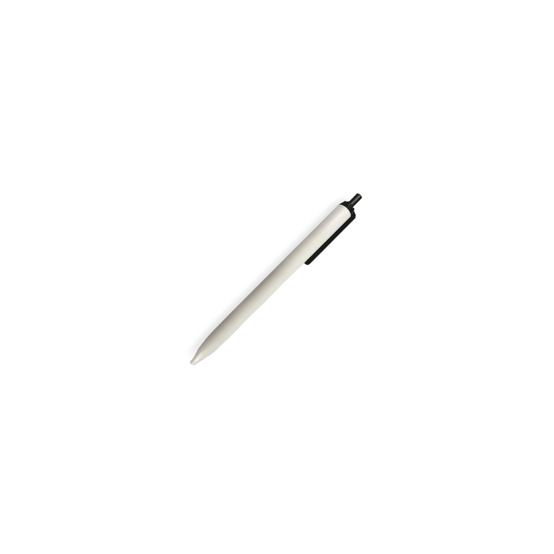 BOLIGRAFO (PLUMA) KLIK BLANCO CON TAPON NEGRO