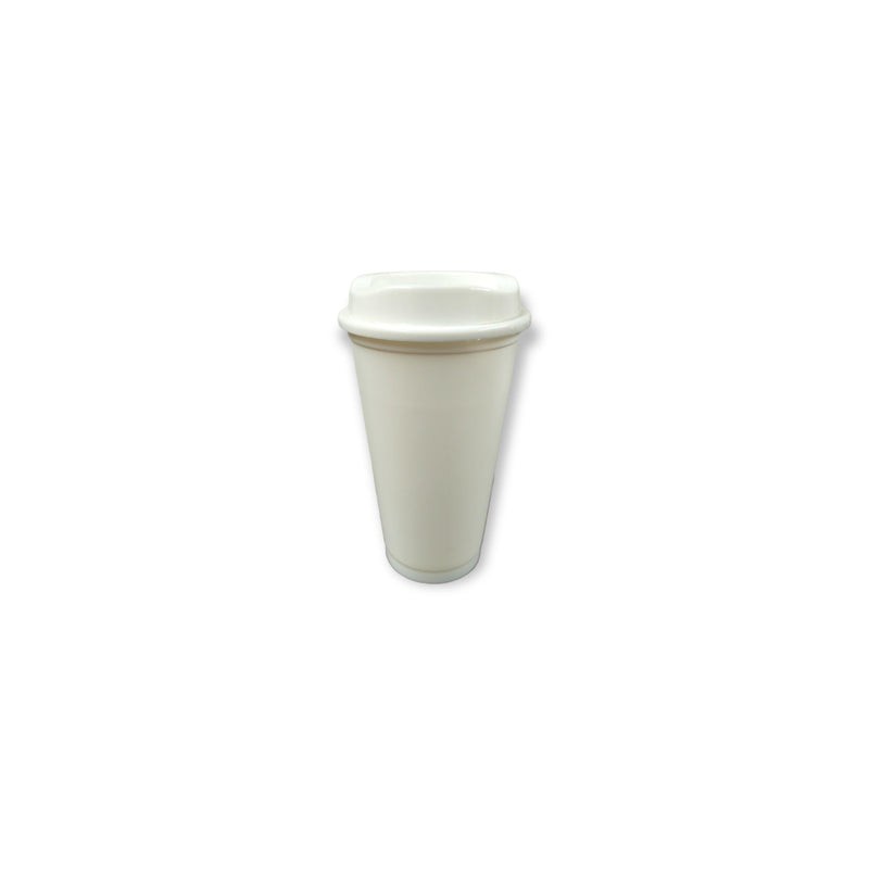 VASO CAFETERO STAR BLANCO CON TAPA CAFETERA VASO de 16 OZ
