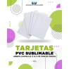 TARJETAS PVC SUBLIMABLE AMBOS LADOS 8.5 X 5.4 CM CON 20 PIEZAS PARA SUBLIMAR SUBLIMACION ENCOGRAPHICS