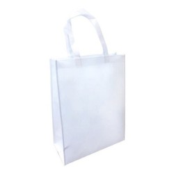 BOLSA BLANCA PARA SUBLIMAR CON FUELLE 40 X 30 X 15 CM DE FUELLE