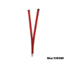 CORDON PLANO PARA GAFETE  DESPRENDIBLE PORTAGAFETE  CON BROCHE SEGURIDAD ROJO