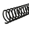ESPIRAL PLASTICO 12 MM	COLOR NEGRO	1/2"	PULGADAS	CAPACIDAD PARA	75	HOJAS	PAQUETE CON 25 TIRAS DE ESPIRALES	PASO 4:1, 4 PERFORACI