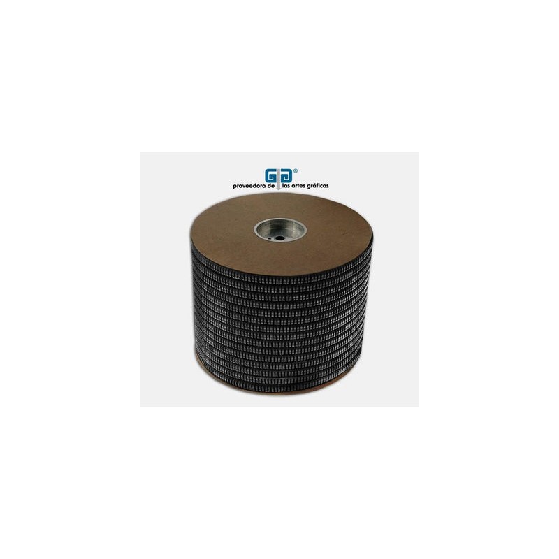 BOBINA ARILLO METALICO DOBLE  9/16" NEGRO  articulo sobre pedido