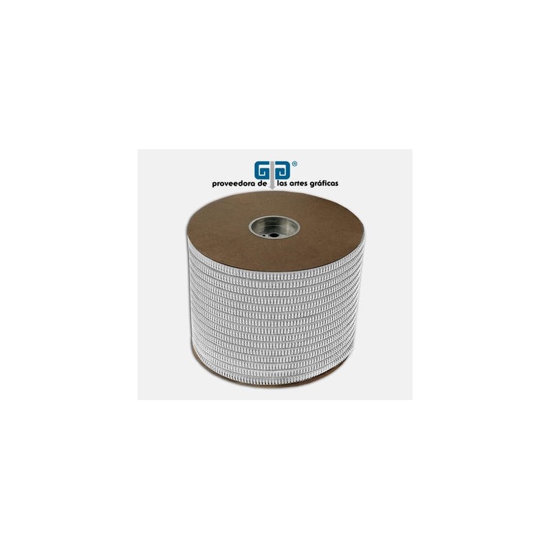 BOBINA ARILLO METALICO DOBLE 7/8" BLANCO articulo sobre pedido