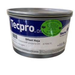 TINTA PARA PRENSA OFFSET COLOR	PURPURA CLAVE 8 PAN 95 CONTENIDO 1 KG MARCA	TECPRO SANCHEZ	PRODUCCION EN MEXICO