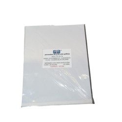 PAPEL FOTOGRAFICO CON ADHESIVO PLATA TAMAÑO CARTA CON 20 HOJAS