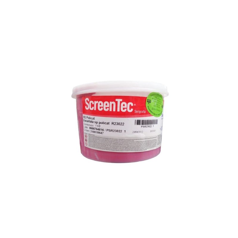 ESCARLATA POLICAT TINTA 1 K R2 3022. TINTA EPOXICA PARA VIDRIO, ALGUNOS PLASTICOS (POLIETILENO, POLIPROPILENO) Y METALES.
