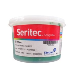 VERDE INFLATEX PUFF TINTA 1 K S4 5022. PARA TELAS O TEXTILES PARA DAR IMPRESION REALZADA CON ASPECTO INFLADO Y TERMINADO AHULADO