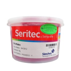 ROJO INFLATEX TINTA 1 K S4 3012. PARA TELAS O TEXTILES PARA DAR IMPRESION REALZADA CON ASPECTO INFLADO Y TERMINADO AHULADO.