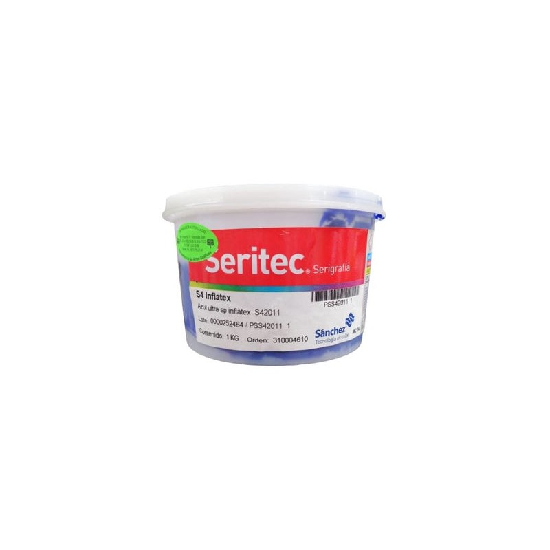 AZUL ULTRA INFLATEX PUFF TINTA 1 K S4 2011. PARA TELAS O TEXTILES PARA DAR IMPRESION REALZADA CON ASPECTO INFLADO Y TERMINADO AH
